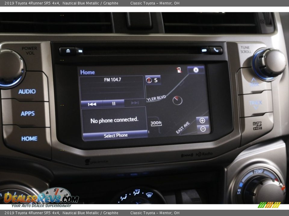 2019 Toyota 4Runner SR5 4x4 Nautical Blue Metallic / Graphite Photo #10