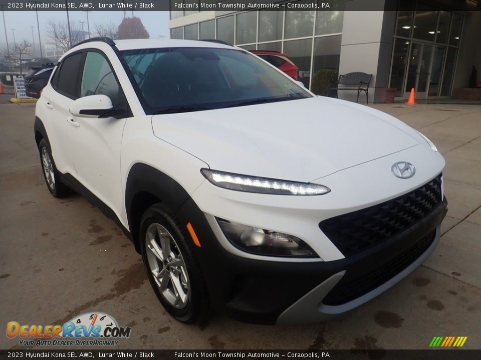 2023 Hyundai Kona SEL AWD Lunar White / Black Photo #9