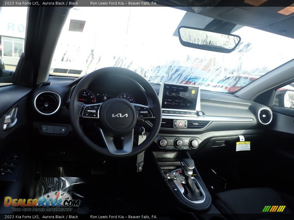 2023 Kia Forte LXS Aurora Black / Black Photo #12