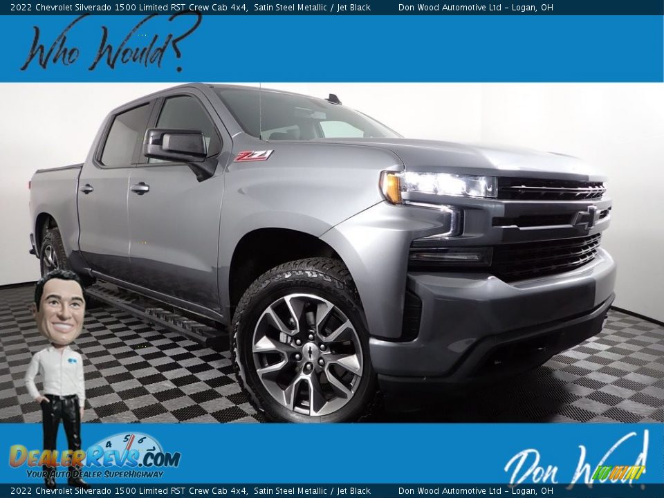 2022 Chevrolet Silverado 1500 Limited RST Crew Cab 4x4 Satin Steel Metallic / Jet Black Photo #1
