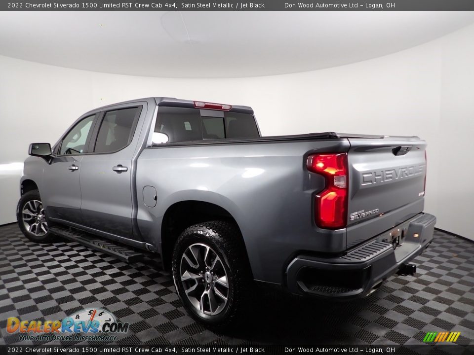 2022 Chevrolet Silverado 1500 Limited RST Crew Cab 4x4 Satin Steel Metallic / Jet Black Photo #7
