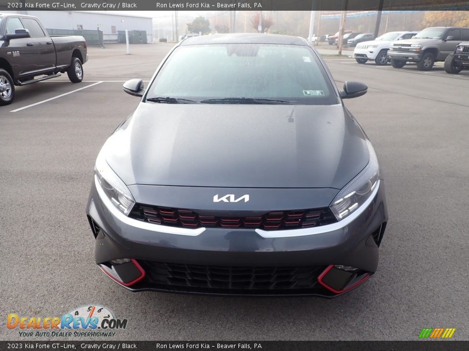 2023 Kia Forte GT-Line Gravity Gray / Black Photo #3