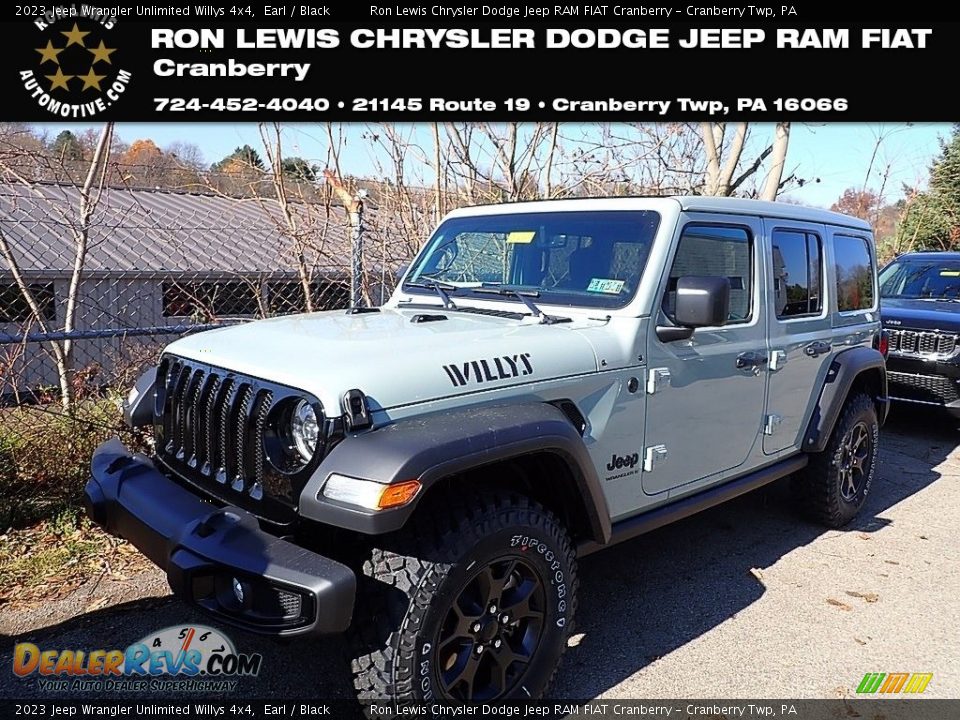 2023 Jeep Wrangler Unlimited Willys 4x4 Earl / Black Photo #1