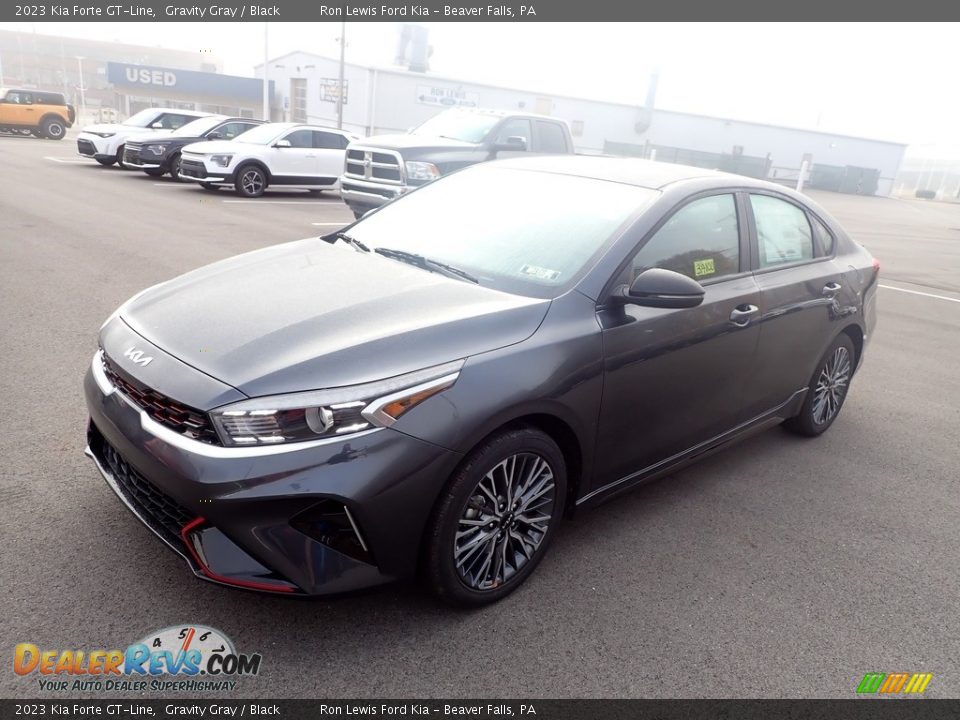 2023 Kia Forte GT-Line Gravity Gray / Black Photo #4