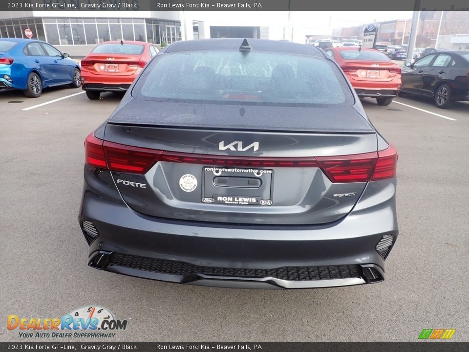 2023 Kia Forte GT-Line Gravity Gray / Black Photo #7