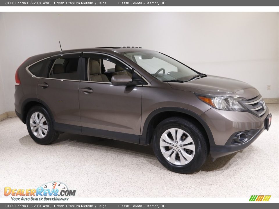 2014 Honda CR-V EX AWD Urban Titanium Metallic / Beige Photo #1