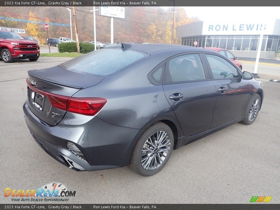 2023 Kia Forte GT-Line Gravity Gray / Black Photo #8