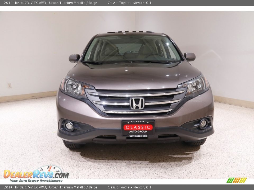2014 Honda CR-V EX AWD Urban Titanium Metallic / Beige Photo #2