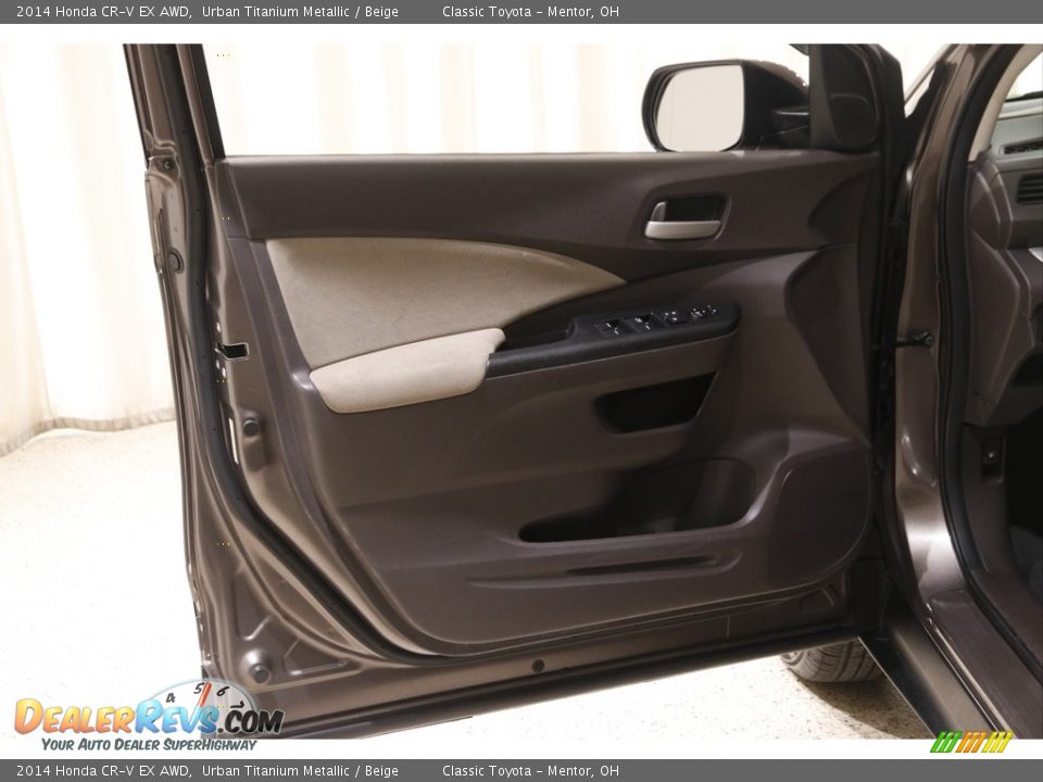 2014 Honda CR-V EX AWD Urban Titanium Metallic / Beige Photo #4