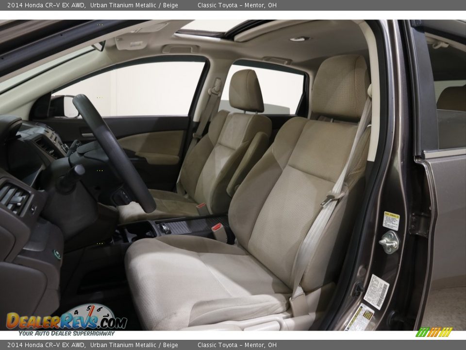 2014 Honda CR-V EX AWD Urban Titanium Metallic / Beige Photo #5