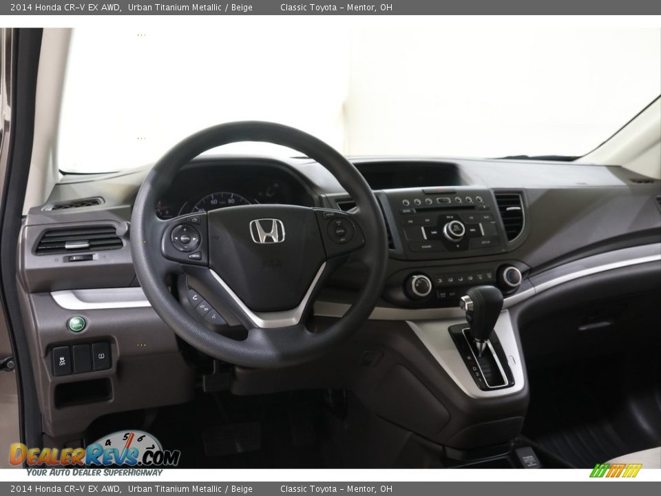 2014 Honda CR-V EX AWD Urban Titanium Metallic / Beige Photo #6