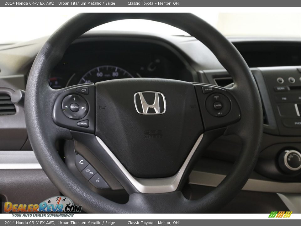 2014 Honda CR-V EX AWD Urban Titanium Metallic / Beige Photo #7
