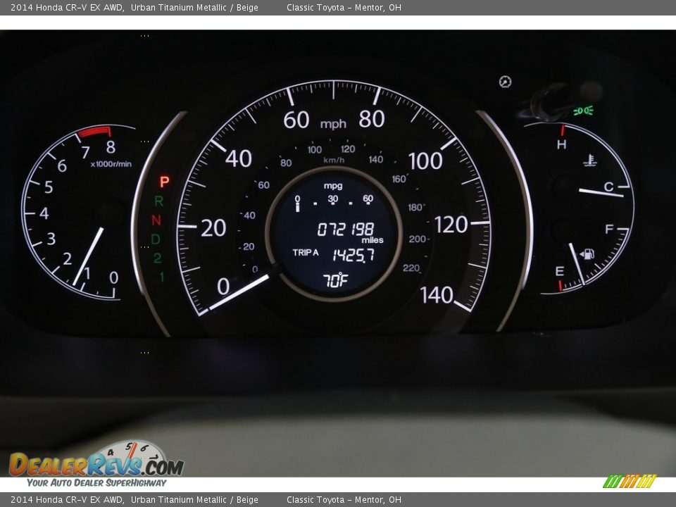 2014 Honda CR-V EX AWD Urban Titanium Metallic / Beige Photo #8
