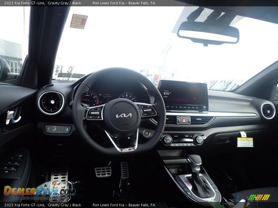 2023 Kia Forte GT-Line Gravity Gray / Black Photo #13