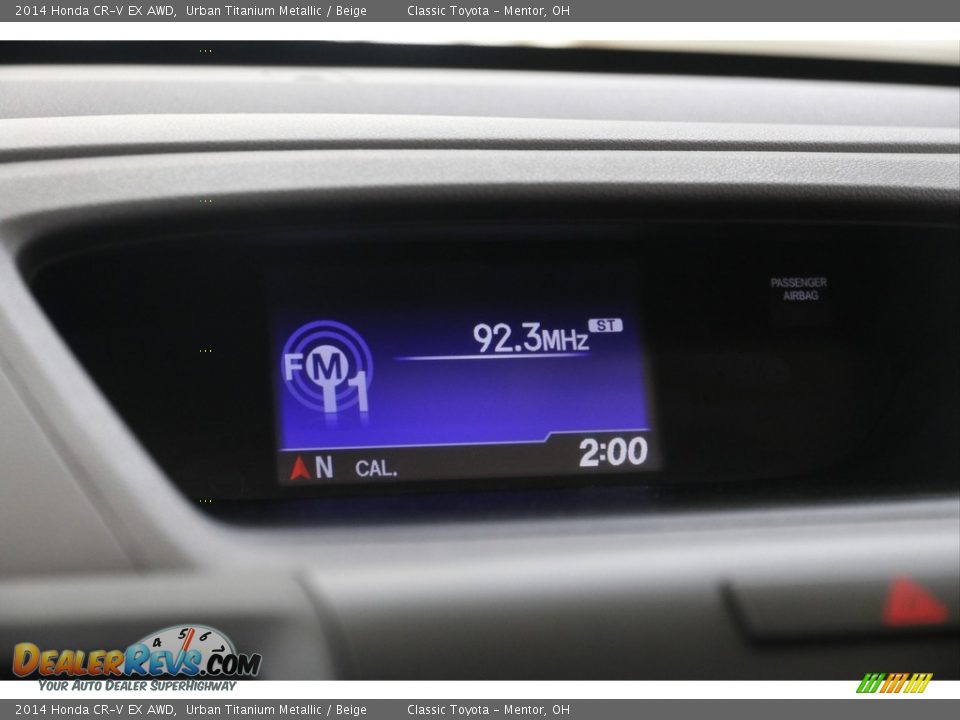2014 Honda CR-V EX AWD Urban Titanium Metallic / Beige Photo #10
