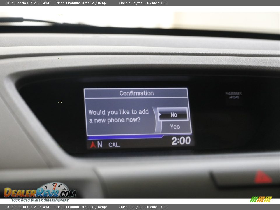2014 Honda CR-V EX AWD Urban Titanium Metallic / Beige Photo #11