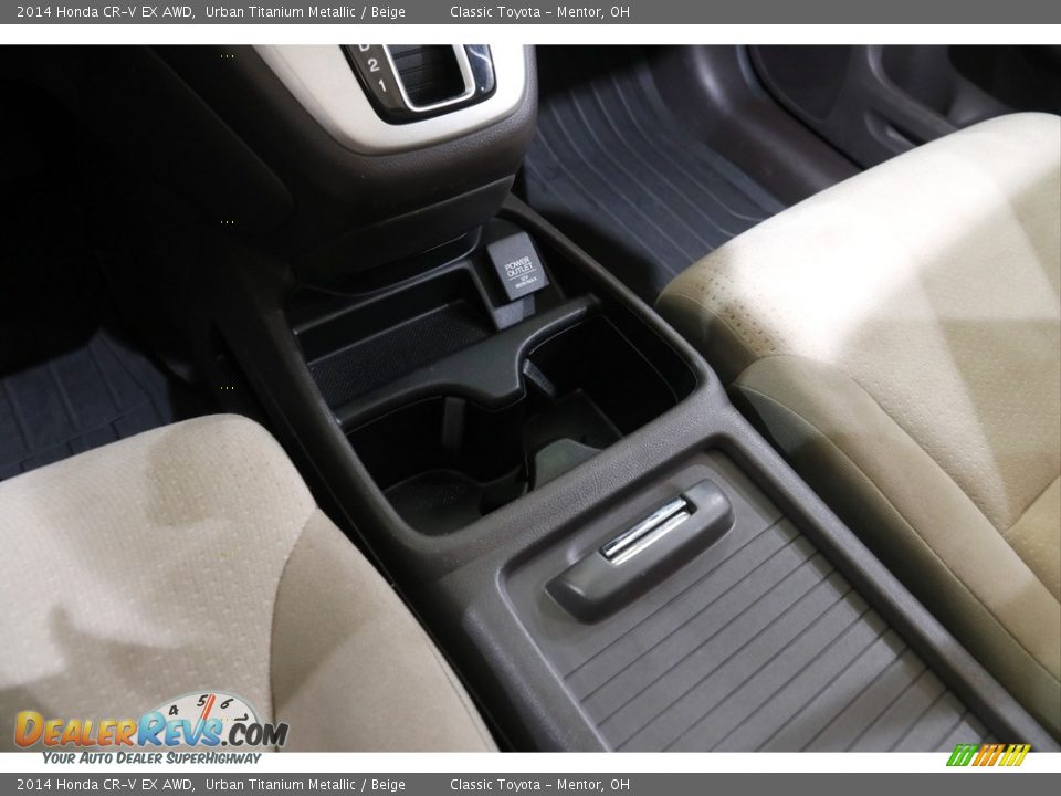 2014 Honda CR-V EX AWD Urban Titanium Metallic / Beige Photo #13