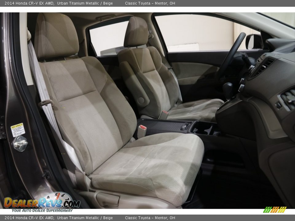 2014 Honda CR-V EX AWD Urban Titanium Metallic / Beige Photo #15