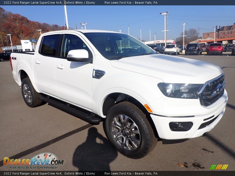 2022 Ford Ranger Lariat SuperCrew 4x4 Oxford White / Ebony Photo #2