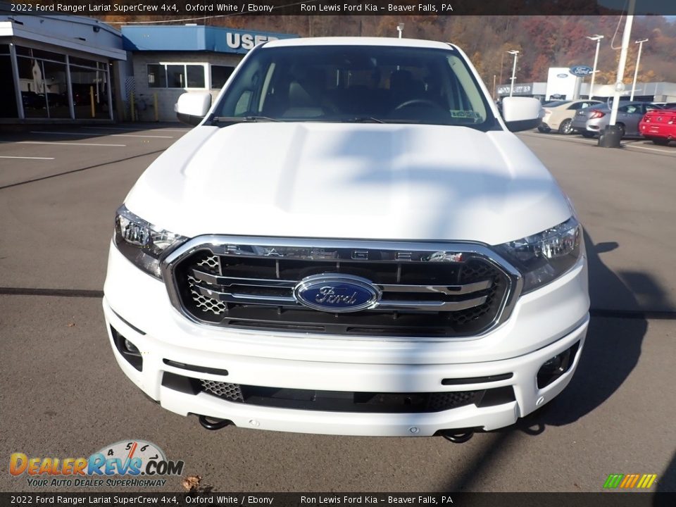 2022 Ford Ranger Lariat SuperCrew 4x4 Oxford White / Ebony Photo #3