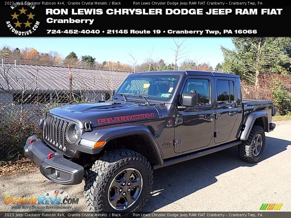 2023 Jeep Gladiator Rubicon 4x4 Granite Crystal Metallic / Black Photo #1