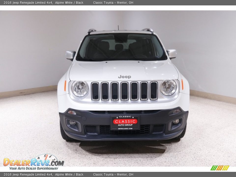 2016 Jeep Renegade Limited 4x4 Alpine White / Black Photo #2