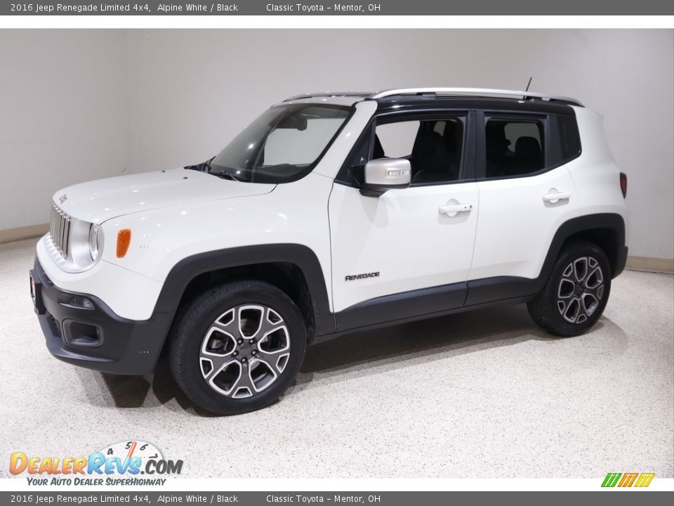 2016 Jeep Renegade Limited 4x4 Alpine White / Black Photo #3