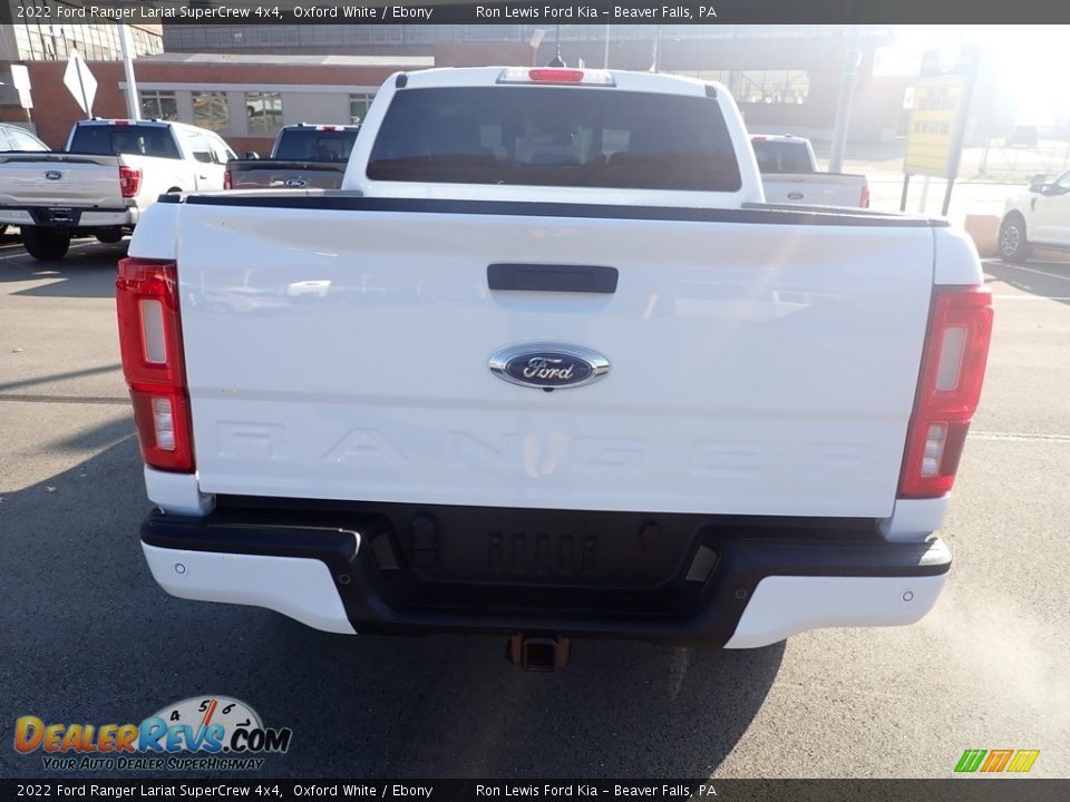2022 Ford Ranger Lariat SuperCrew 4x4 Oxford White / Ebony Photo #7