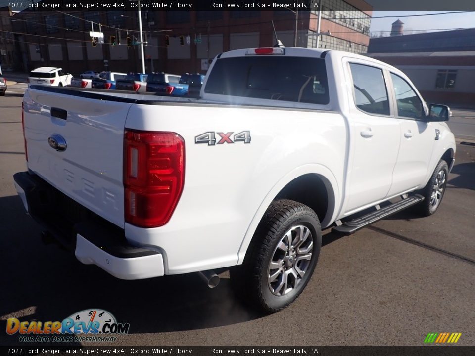 2022 Ford Ranger Lariat SuperCrew 4x4 Oxford White / Ebony Photo #8