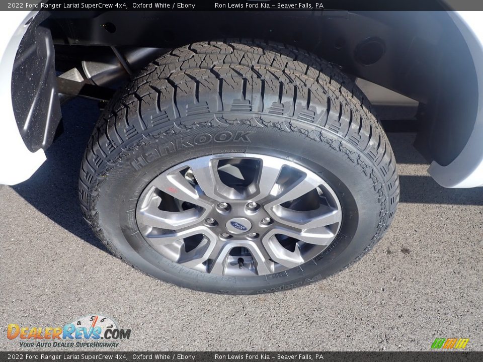 2022 Ford Ranger Lariat SuperCrew 4x4 Oxford White / Ebony Photo #9