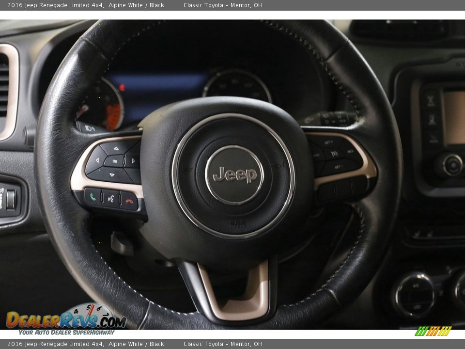 2016 Jeep Renegade Limited 4x4 Alpine White / Black Photo #7