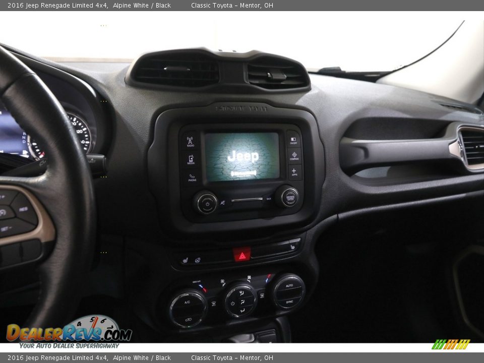 2016 Jeep Renegade Limited 4x4 Alpine White / Black Photo #9