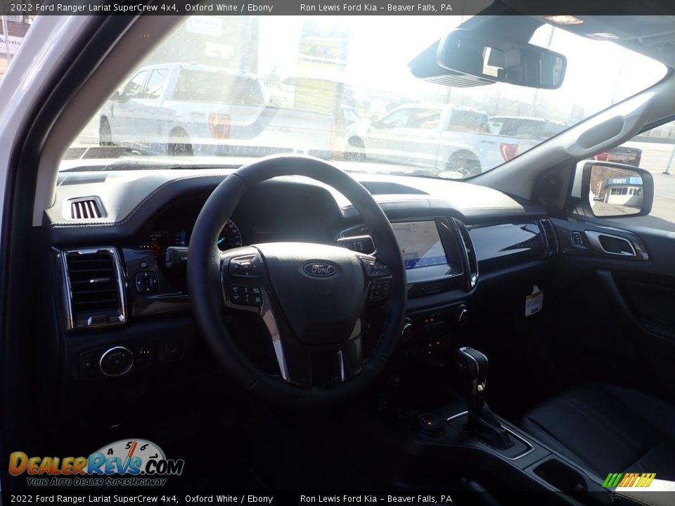 2022 Ford Ranger Lariat SuperCrew 4x4 Oxford White / Ebony Photo #13
