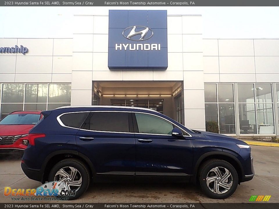 2023 Hyundai Santa Fe SEL AWD Stormy Sea / Gray Photo #1