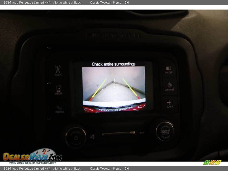 2016 Jeep Renegade Limited 4x4 Alpine White / Black Photo #13