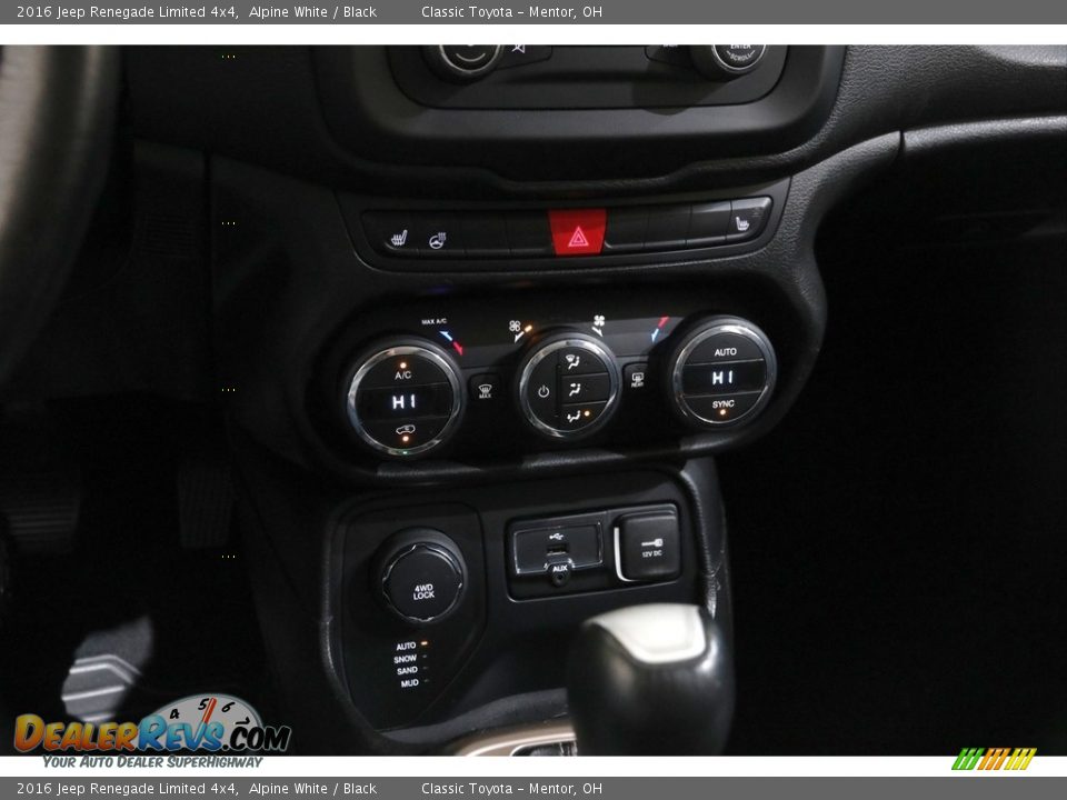 2016 Jeep Renegade Limited 4x4 Alpine White / Black Photo #14