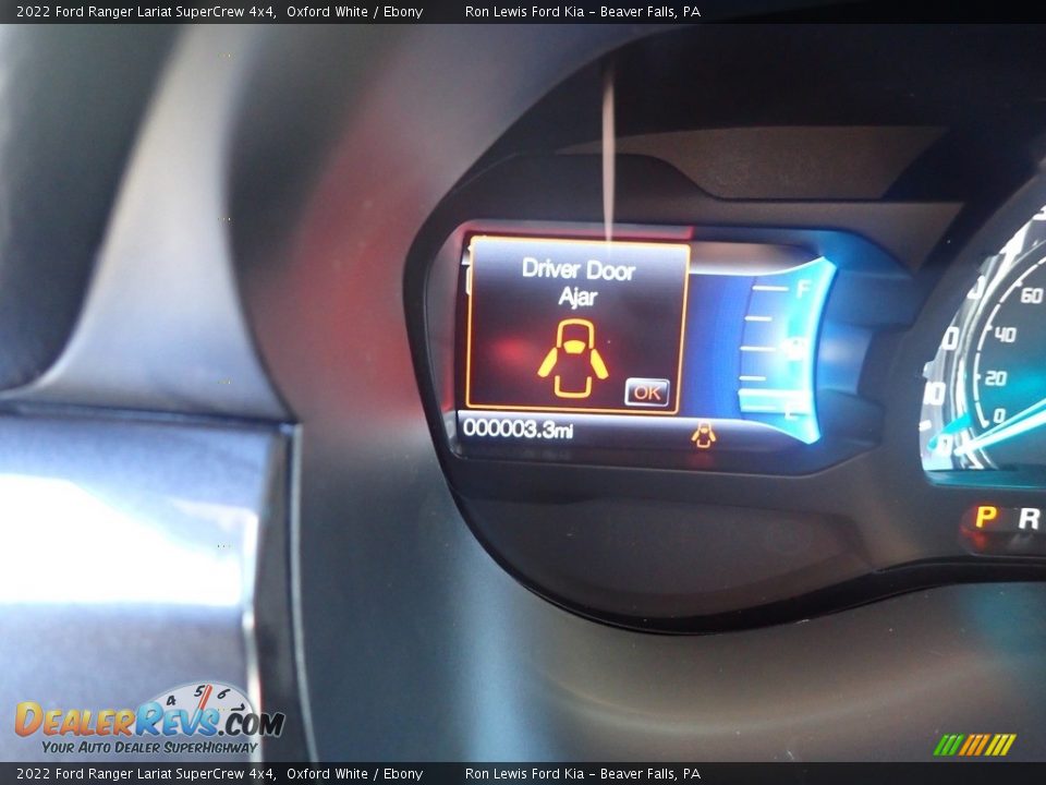 2022 Ford Ranger Lariat SuperCrew 4x4 Oxford White / Ebony Photo #17