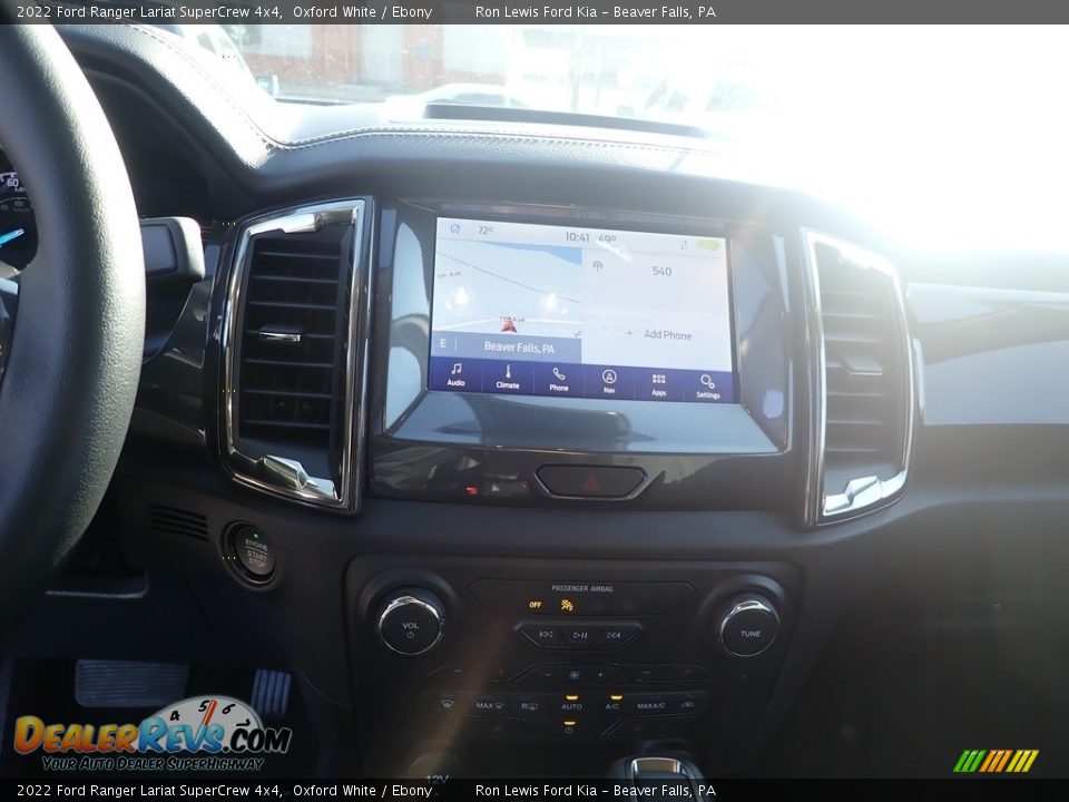 2022 Ford Ranger Lariat SuperCrew 4x4 Oxford White / Ebony Photo #18