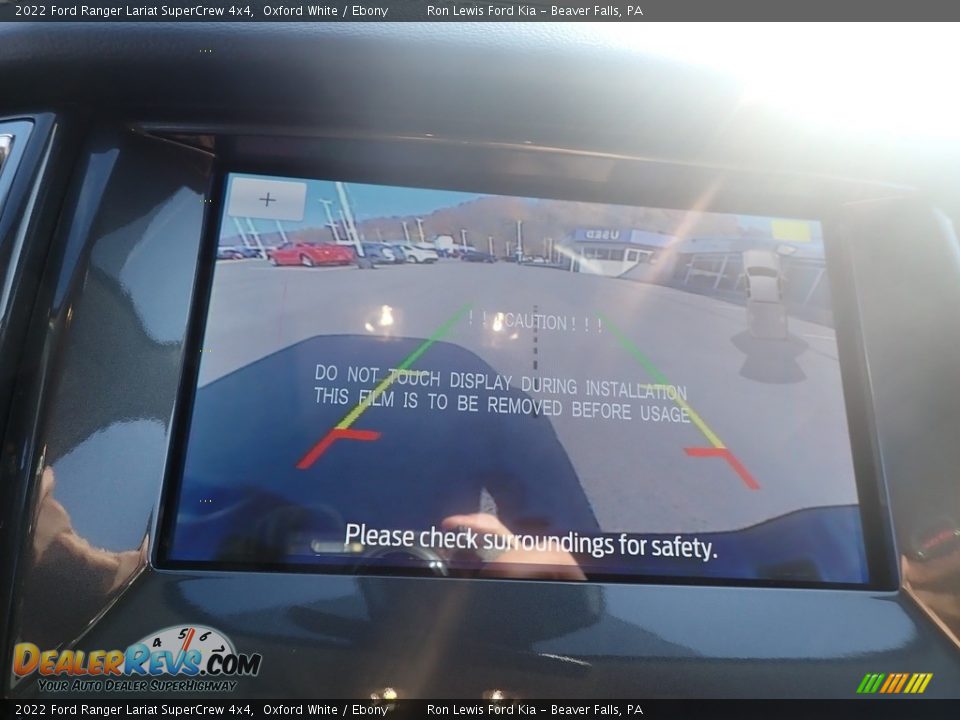 2022 Ford Ranger Lariat SuperCrew 4x4 Oxford White / Ebony Photo #19
