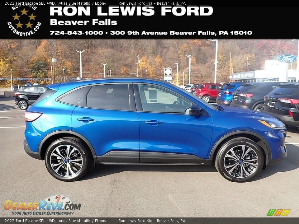 2022 Ford Escape SEL 4WD Atlas Blue Metallic / Ebony Photo #1