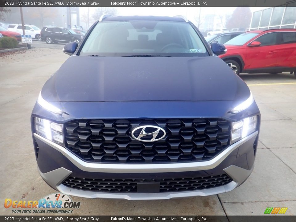 2023 Hyundai Santa Fe SEL AWD Stormy Sea / Gray Photo #8