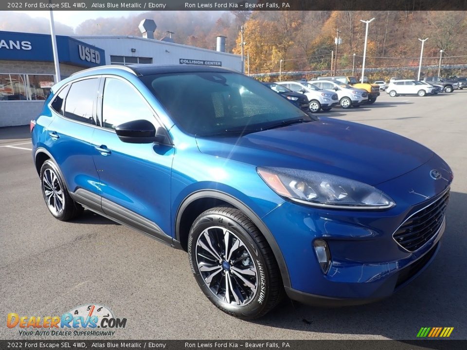 2022 Ford Escape SEL 4WD Atlas Blue Metallic / Ebony Photo #2