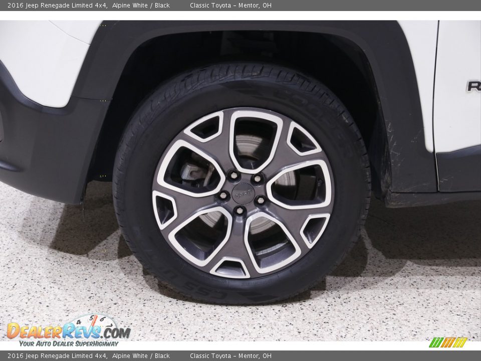 2016 Jeep Renegade Limited 4x4 Alpine White / Black Photo #21