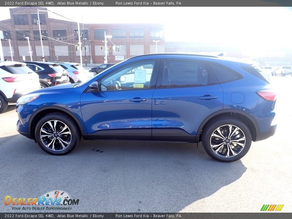 2022 Ford Escape SEL 4WD Atlas Blue Metallic / Ebony Photo #4