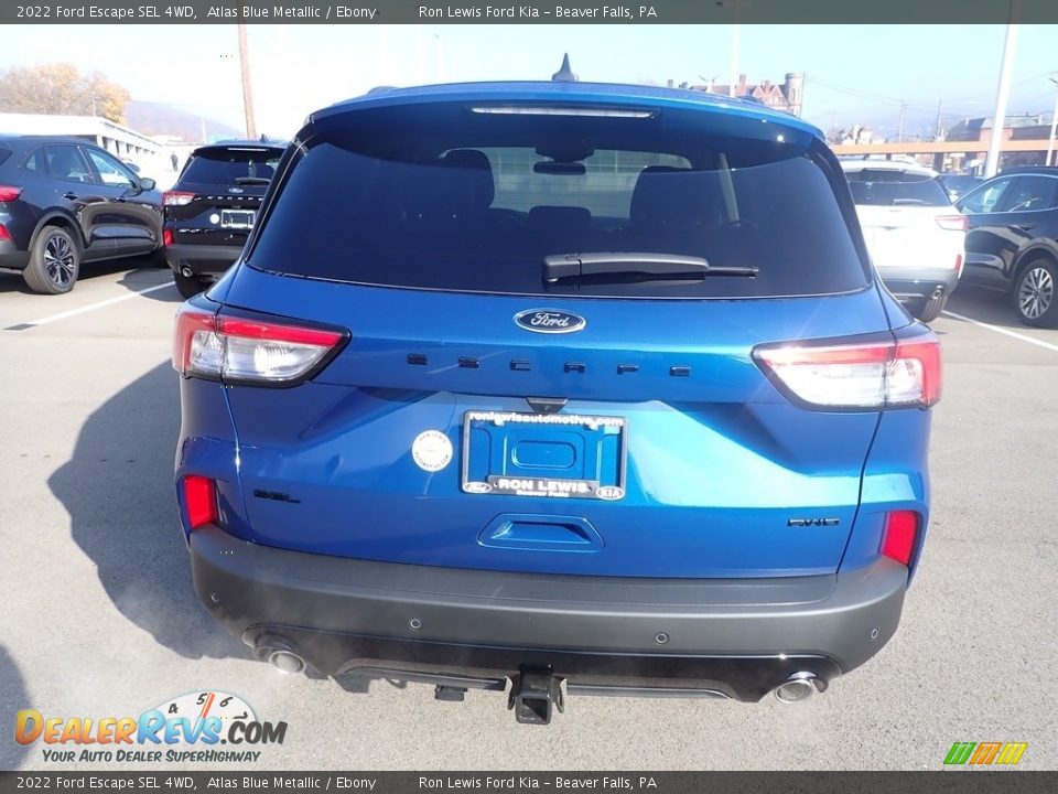 2022 Ford Escape SEL 4WD Atlas Blue Metallic / Ebony Photo #6