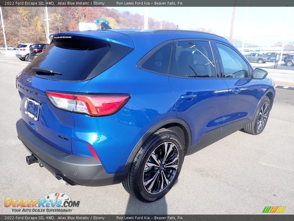 2022 Ford Escape SEL 4WD Atlas Blue Metallic / Ebony Photo #7