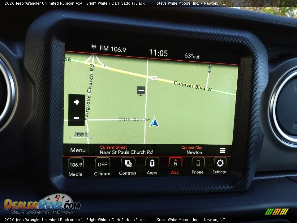 Navigation of 2020 Jeep Wrangler Unlimited Rubicon 4x4 Photo #24