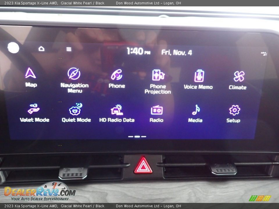 2023 Kia Sportage X-Line AWD Glacial White Pearl / Black Photo #2