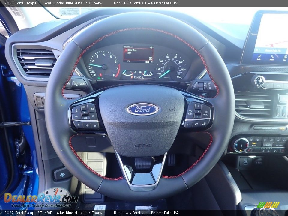 2022 Ford Escape SEL 4WD Atlas Blue Metallic / Ebony Photo #18