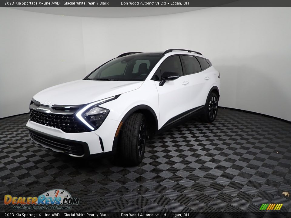 2023 Kia Sportage X-Line AWD Glacial White Pearl / Black Photo #8